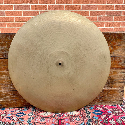 22" A. Zildjian & CIE Constantinople 1970s Flat Ride Cymbal 3564g *Video Demo*