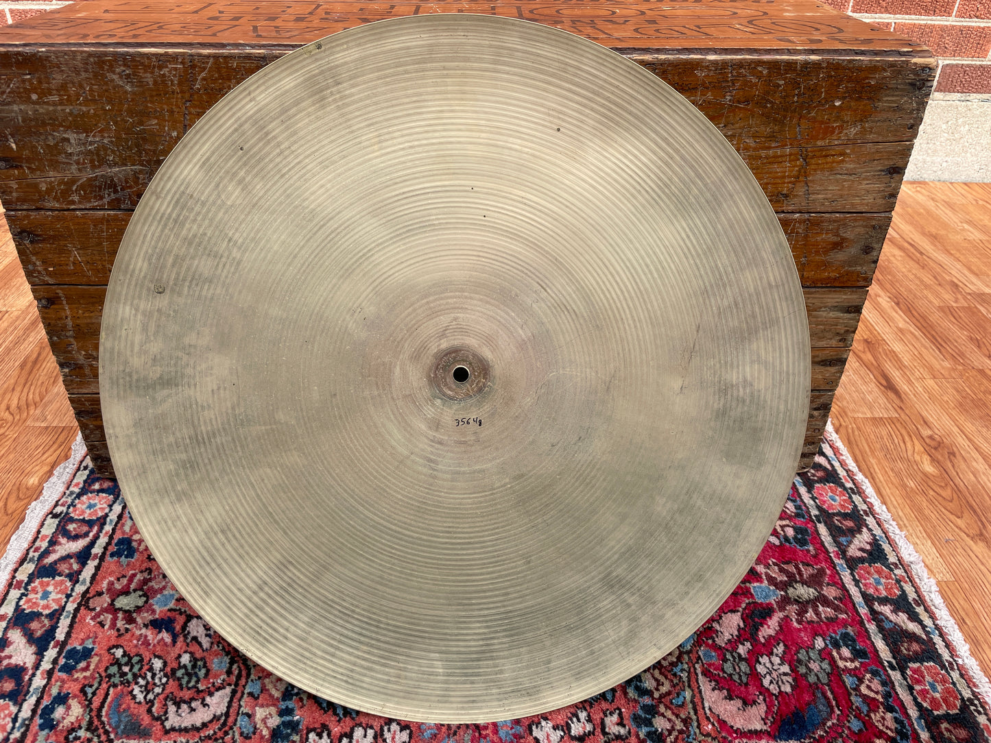 22" A. Zildjian & CIE Constantinople 1970s Flat Ride Cymbal 3564g *Video Demo*