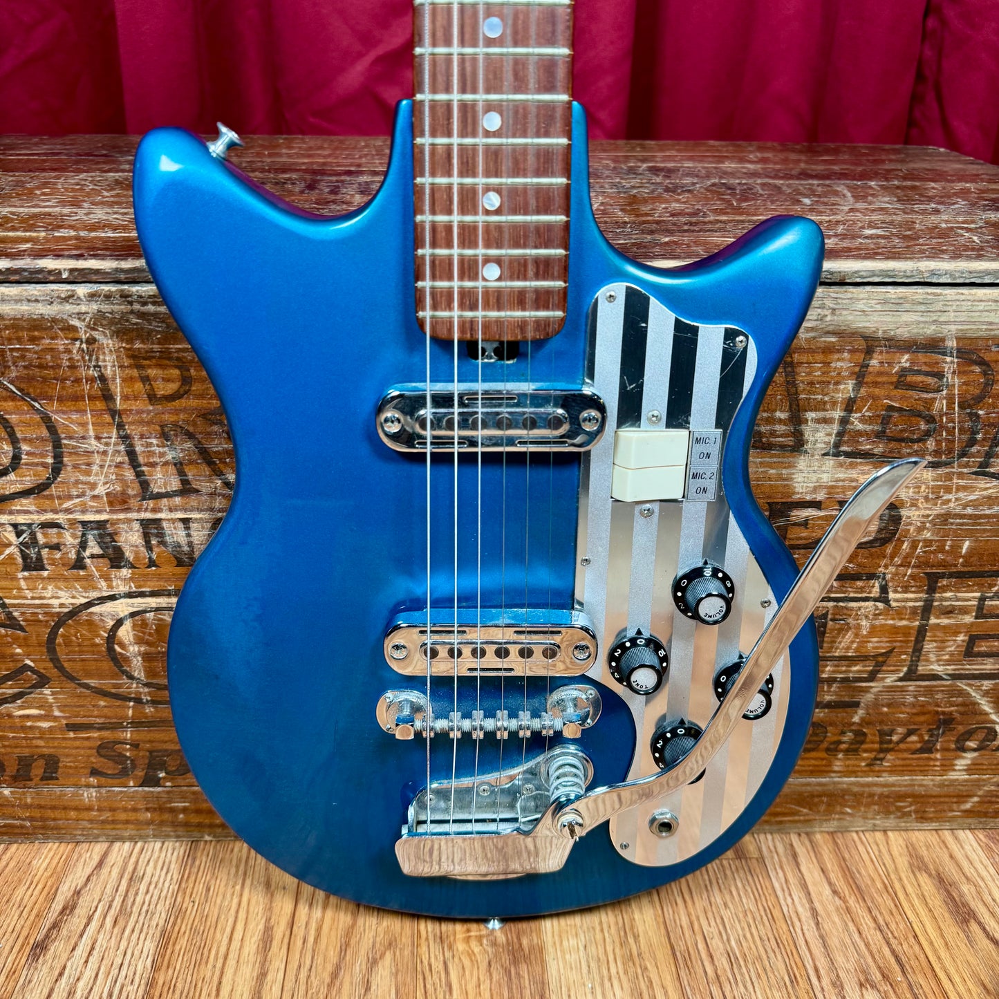 1965 Teisco Del Rey ET-201 Electric Guitar Blue
