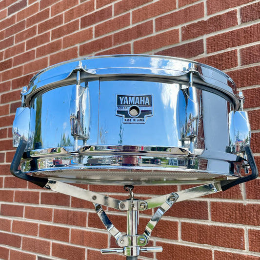 1970s Yamaha SD-5 5x14 Snare Drum Chrome Rewrap