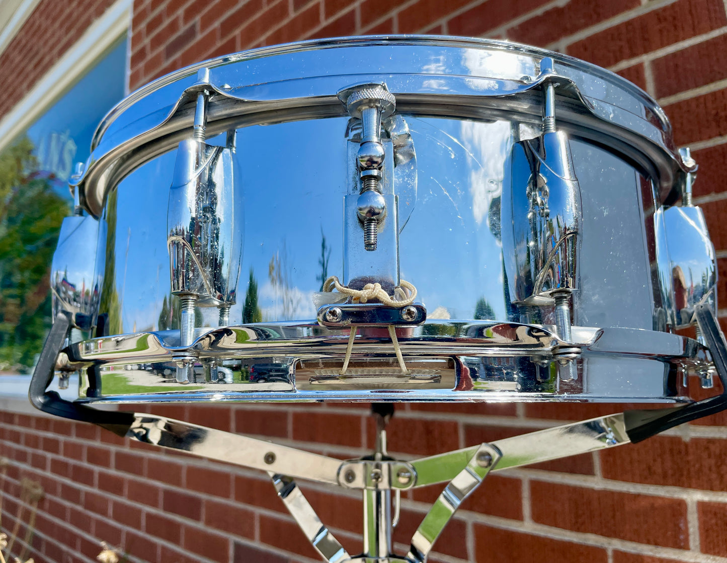 1970s Yamaha SD-5 5x14 Snare Drum Chrome Rewrap