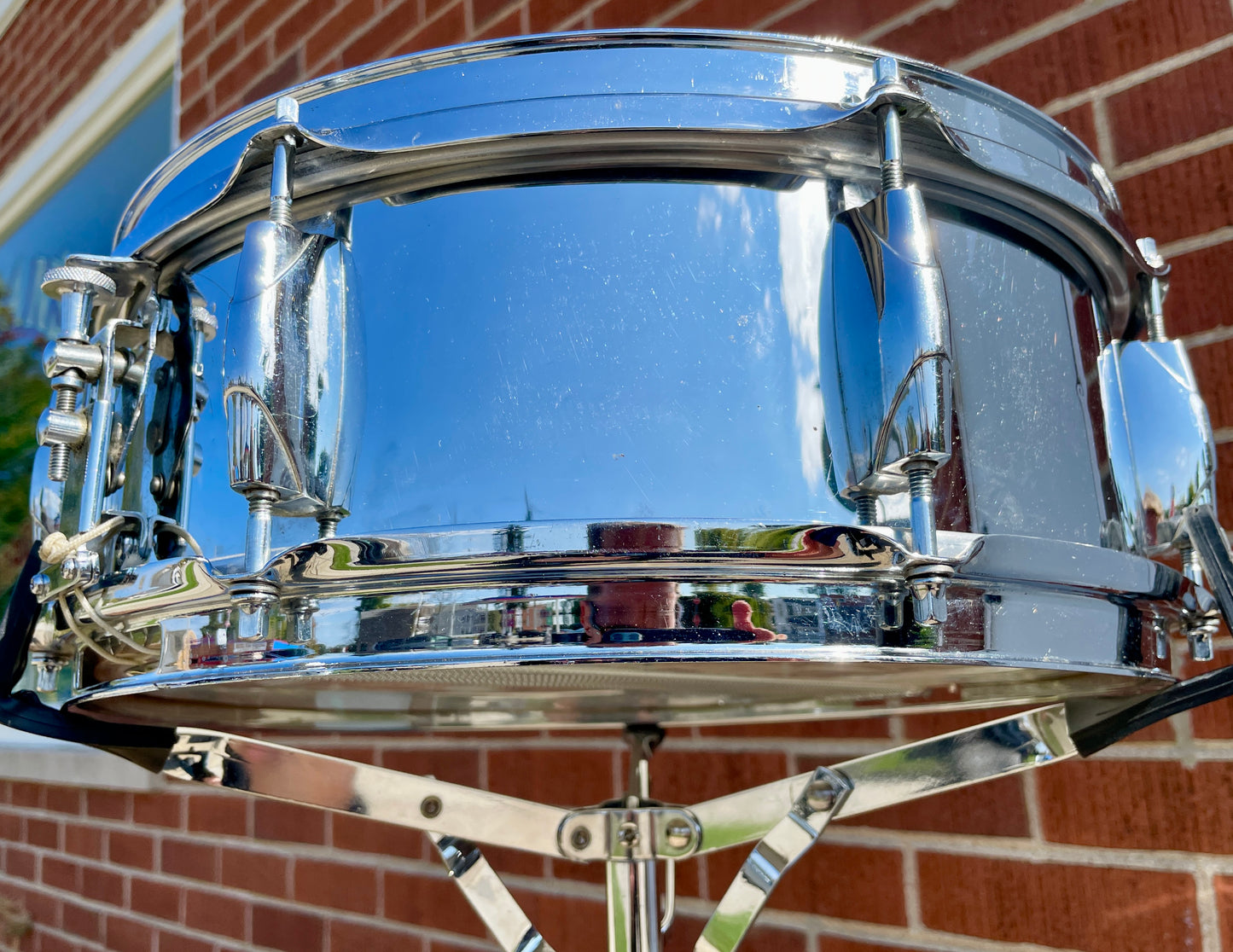 1970s Yamaha SD-5 5x14 Snare Drum Chrome Rewrap
