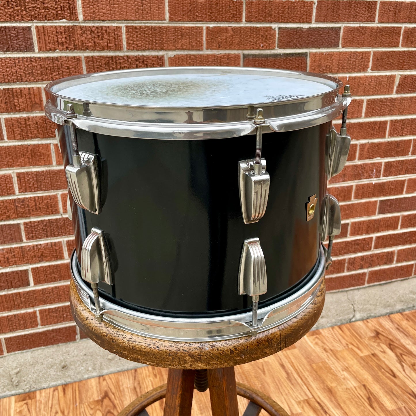 1955-1959 WFL 9x13 Super Classic Tom Drum Single Black Ludwig