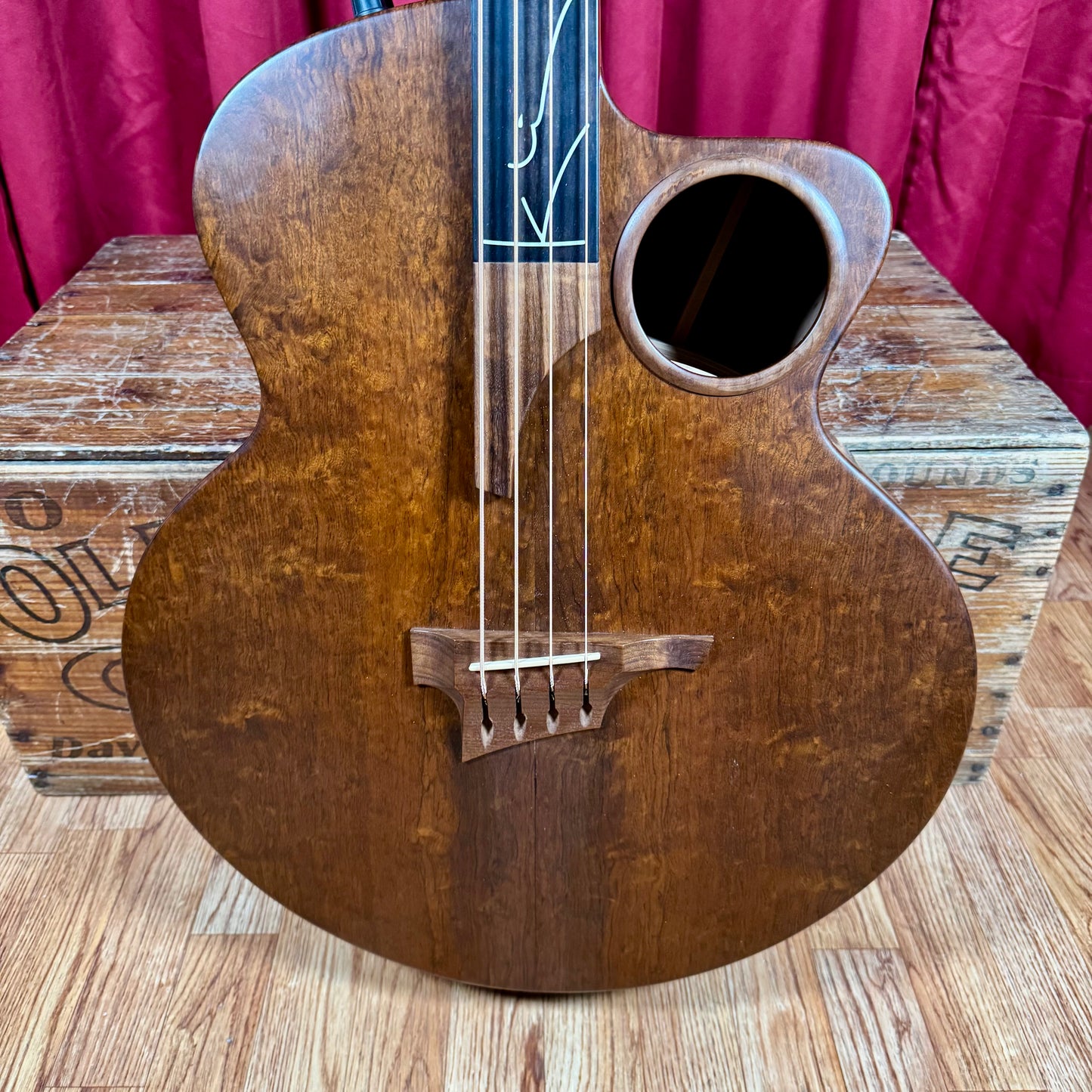 1998 Taylor AB-2 Fretless Acoustic Electric Bass Natural w/ Case