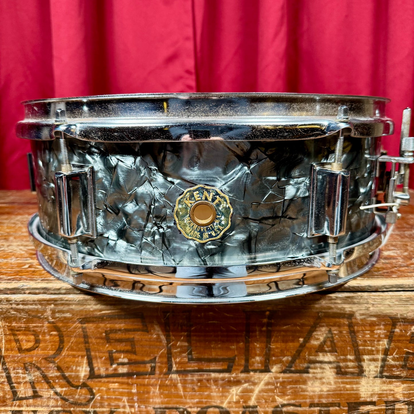 1960s Kent 5x14 No. 715 Snare Drum Black Diamond Pearl