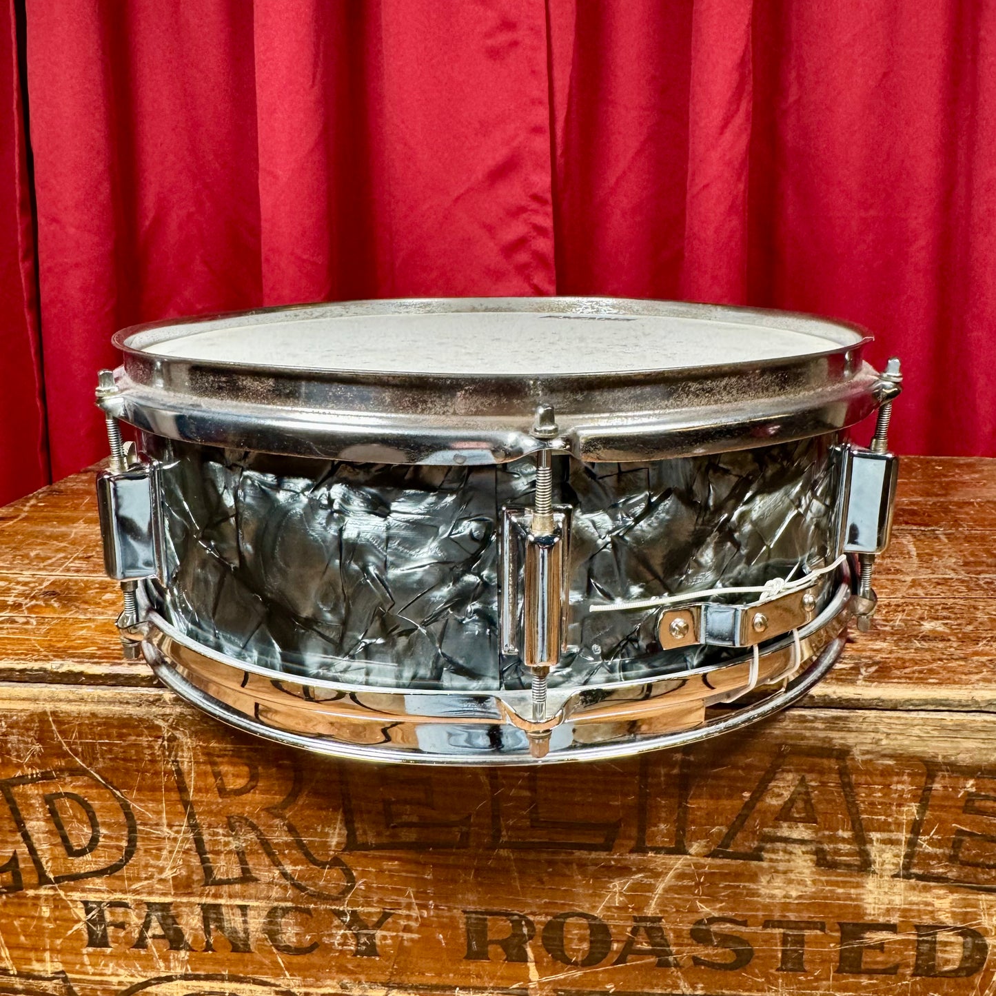 1960s Kent 5x14 No. 715 Snare Drum Black Diamond Pearl