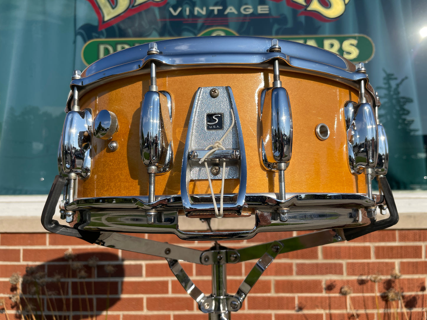 1970s Slingerland 5x14 Spitfire No. 201 Snare Drum Natural TDR