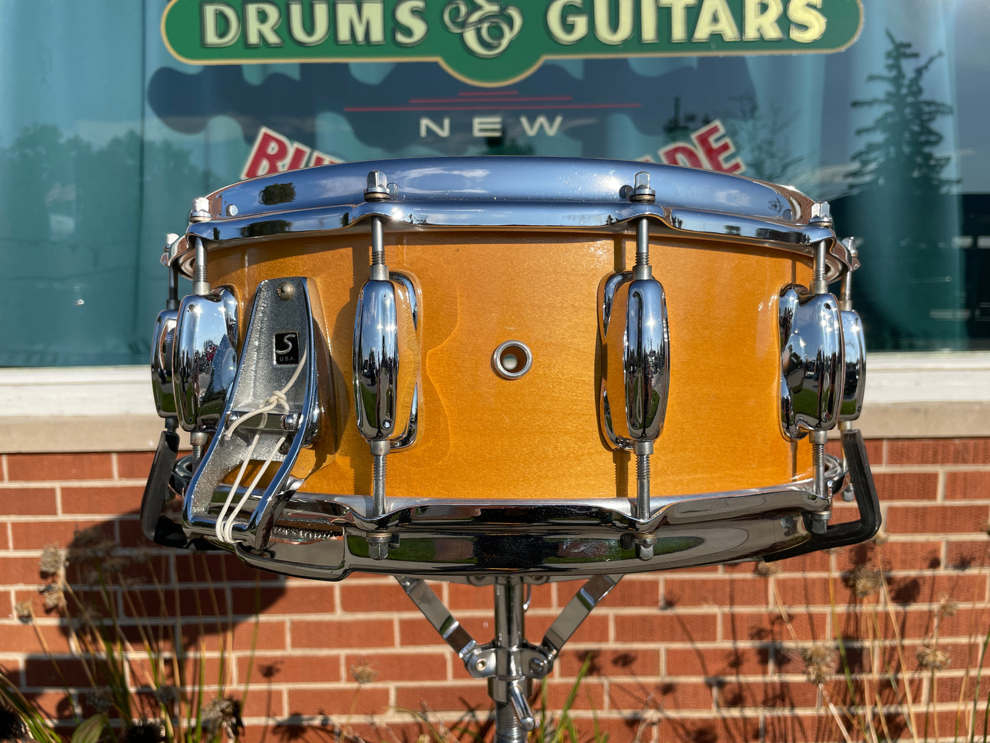 1970s Slingerland 5x14 Spitfire No. 201 Snare Drum Natural TDR