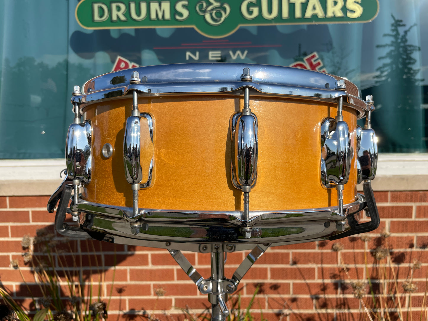 1970s Slingerland 5x14 Spitfire No. 201 Snare Drum Natural TDR
