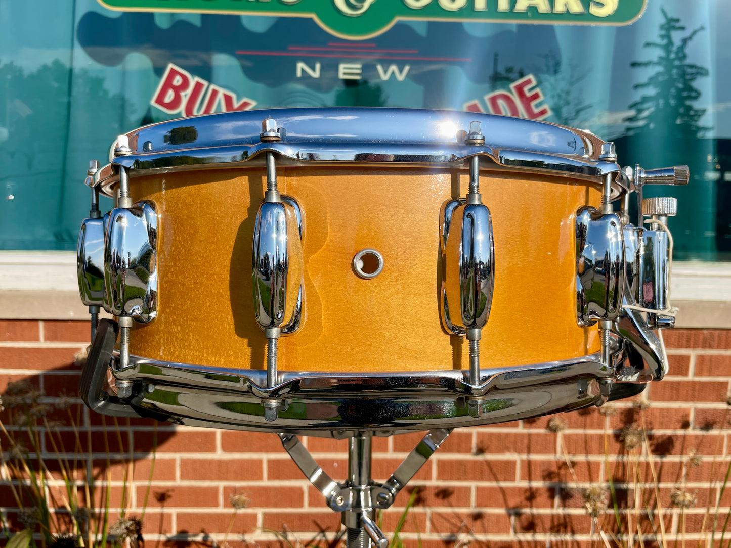 1970s Slingerland 5x14 Spitfire No. 201 Snare Drum Natural TDR