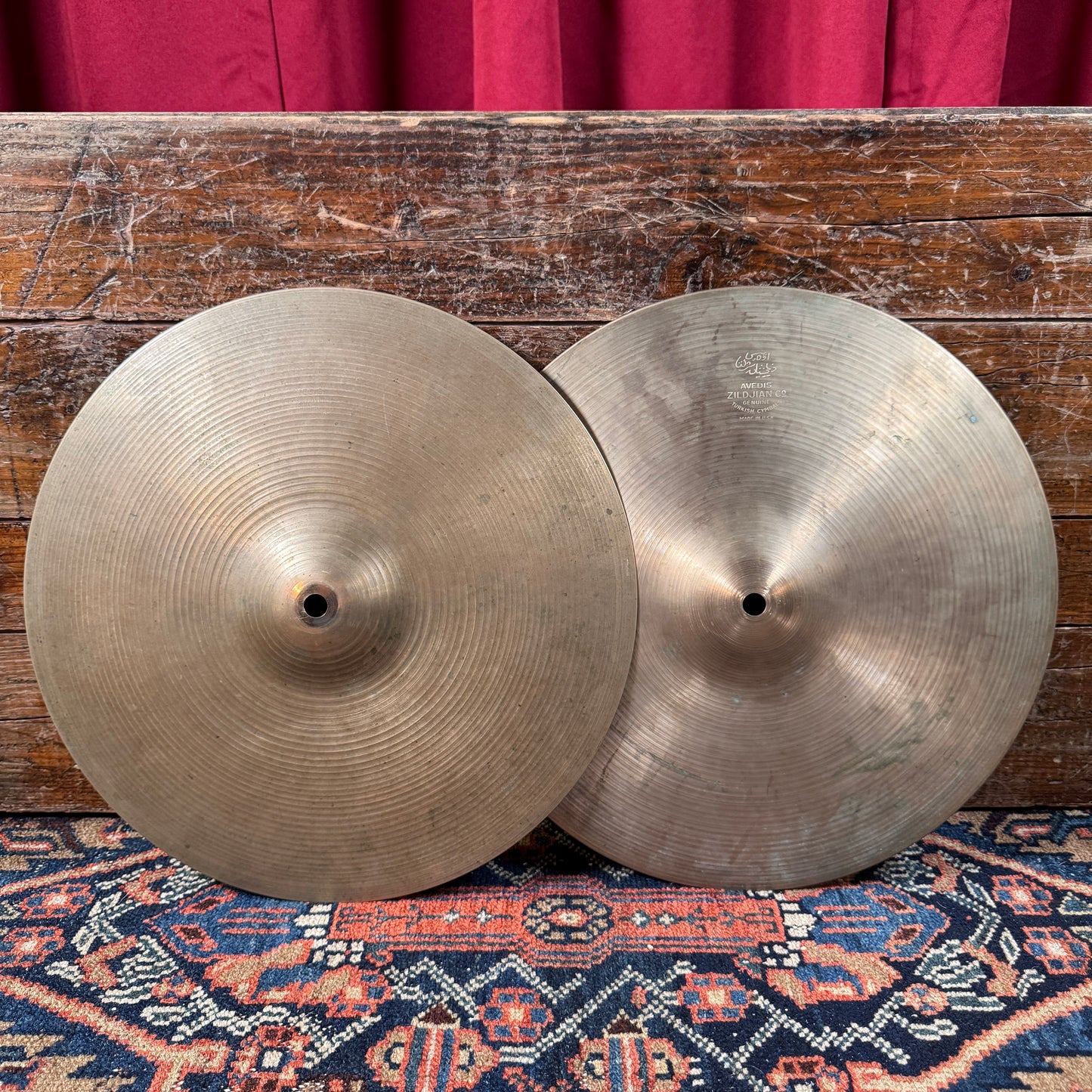 14" Zildjian A 1960s New Beat Hi-Hat Cymbal Pair 852g/1182g *Video Demo*