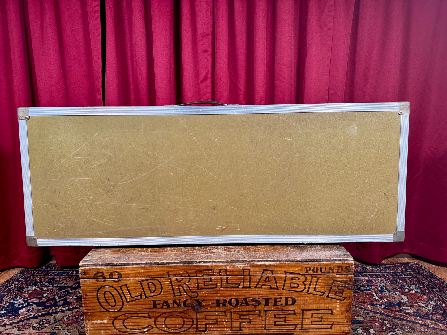Vintage Hard Shell Electric Guitar / Short Scale Bass Case 45x15x6 Road Case / Flight Case