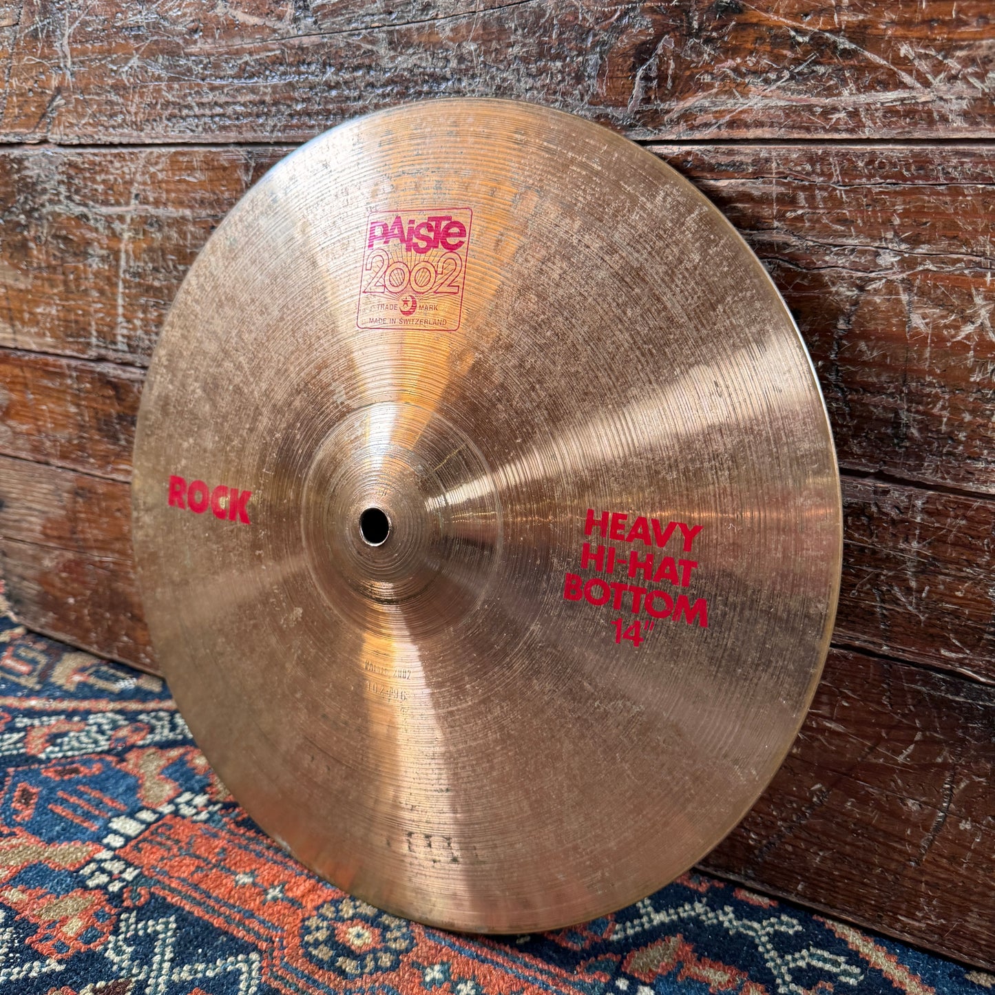 14" Paiste 2002 Rock Heavy Hi-Hat Bottom Cymbal 1054g