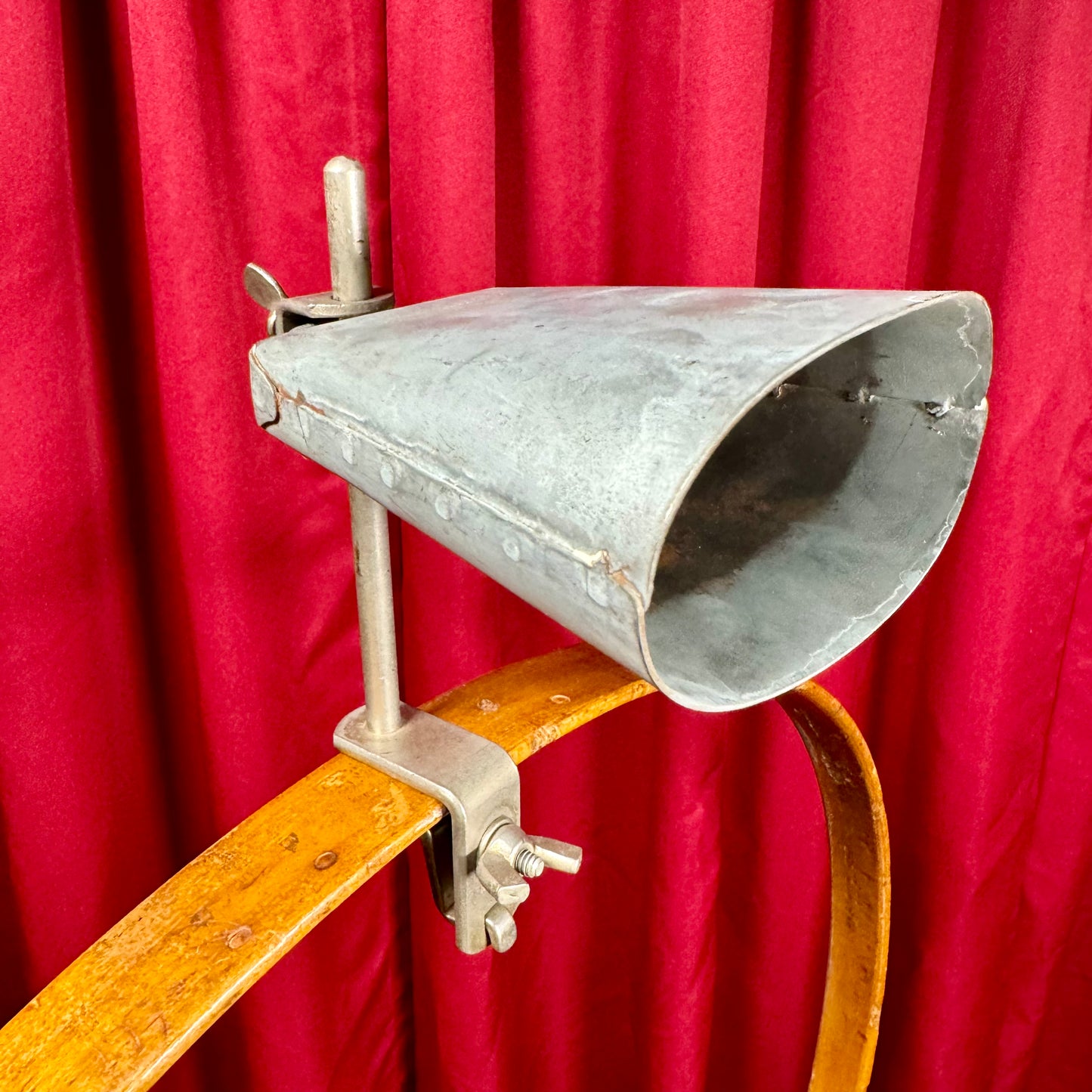 1960s Ludwig 5" Cow Bell No. 129 w/ Cowbell Holder No. 133 Script Logo