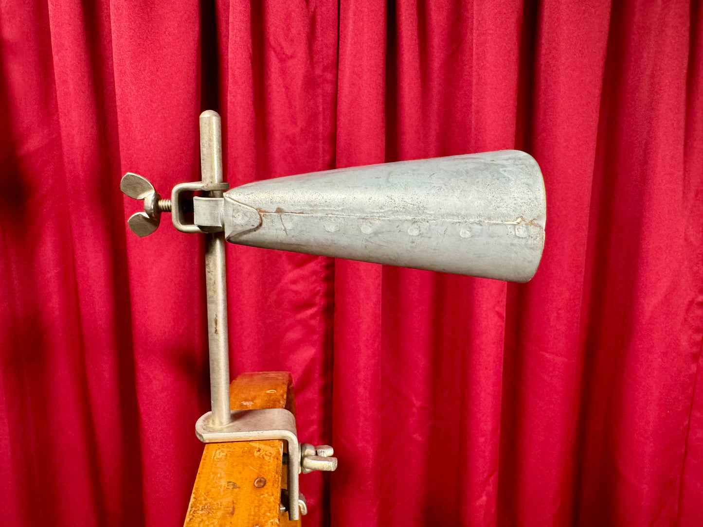 1960s Ludwig 5" Cow Bell No. 129 w/ Cowbell Holder No. 133 Script Logo