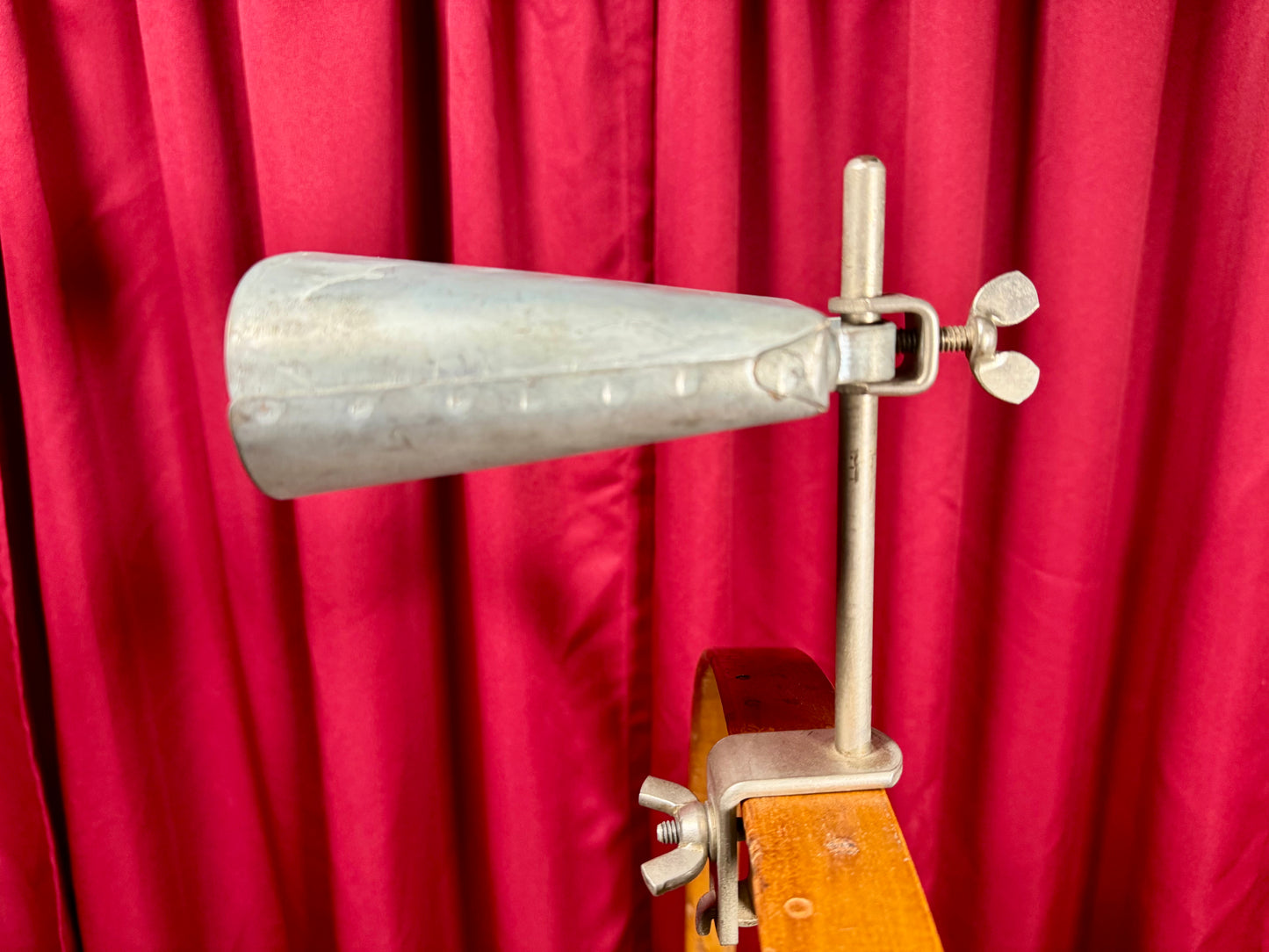 1960s Ludwig 5" Cow Bell No. 129 w/ Cowbell Holder No. 133 Script Logo