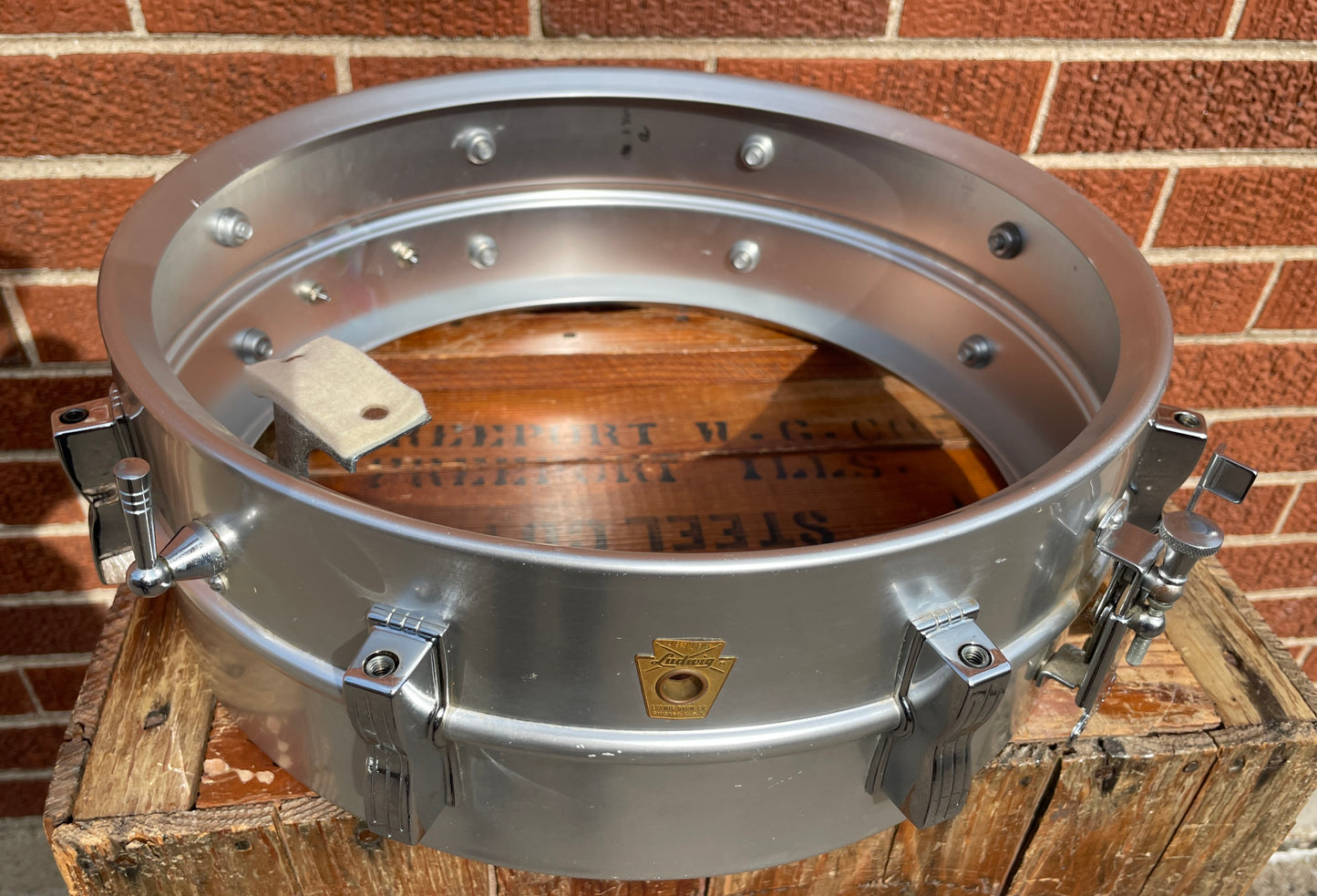 1967 Ludwig No. 404 Acrolite 5x14 Snare Drum - Clean!