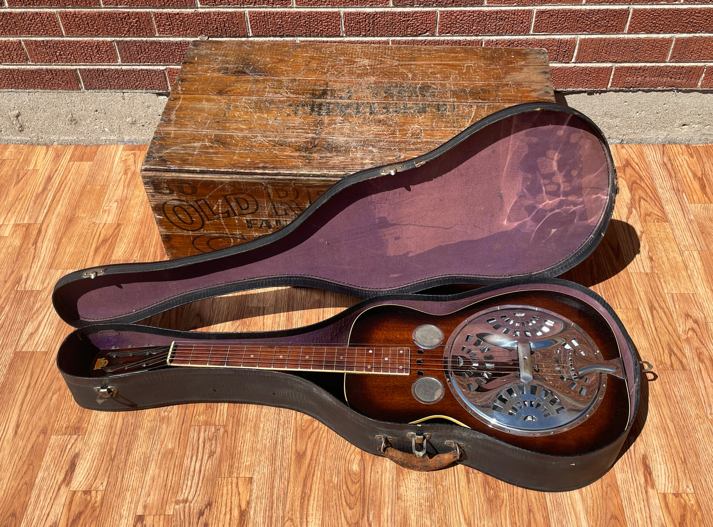 1930s Dobro Model 37 Square Neck Resonator Guitar Sunburst National