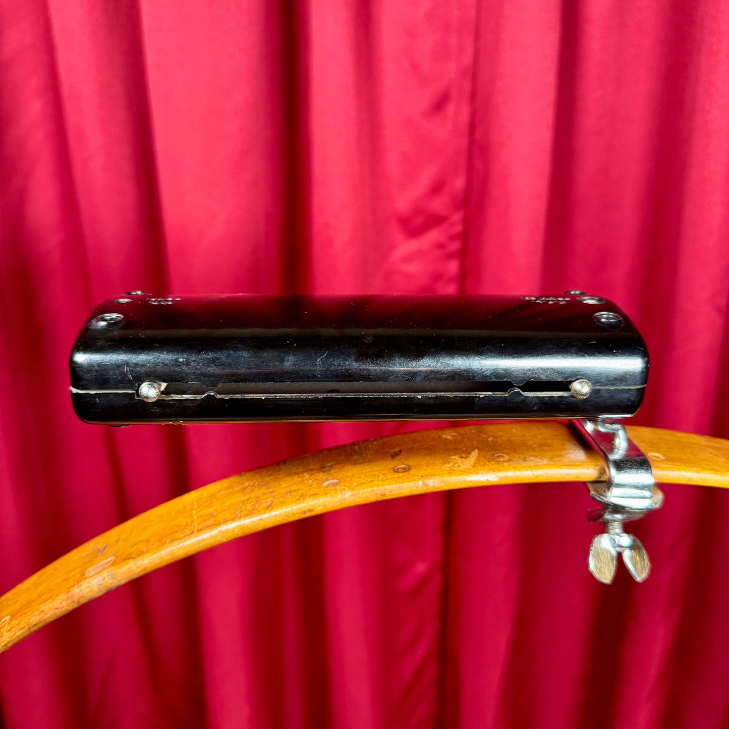 1950s WFL Ludwig Tunable Ebonite Plastic Tone Block No. 777 w/ Hoop Mount