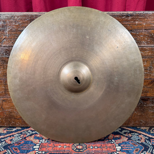 18" Zildjian A 1940s 1st/2nd/Pre-Trans Stamp Crash Ride Cymbal 1572g *Video Demo*