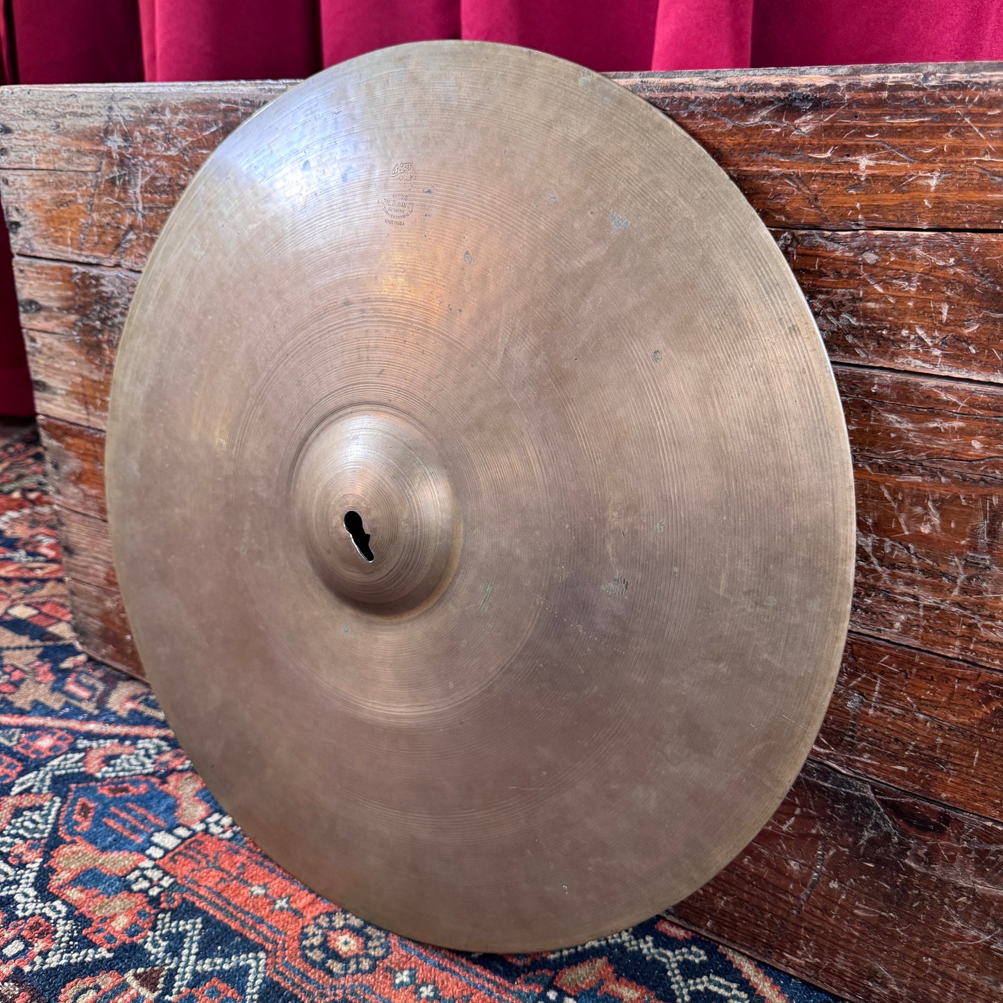 18" Zildjian A 1940s 1st/2nd/Pre-Trans Stamp Crash Ride Cymbal 1572g *Video Demo*