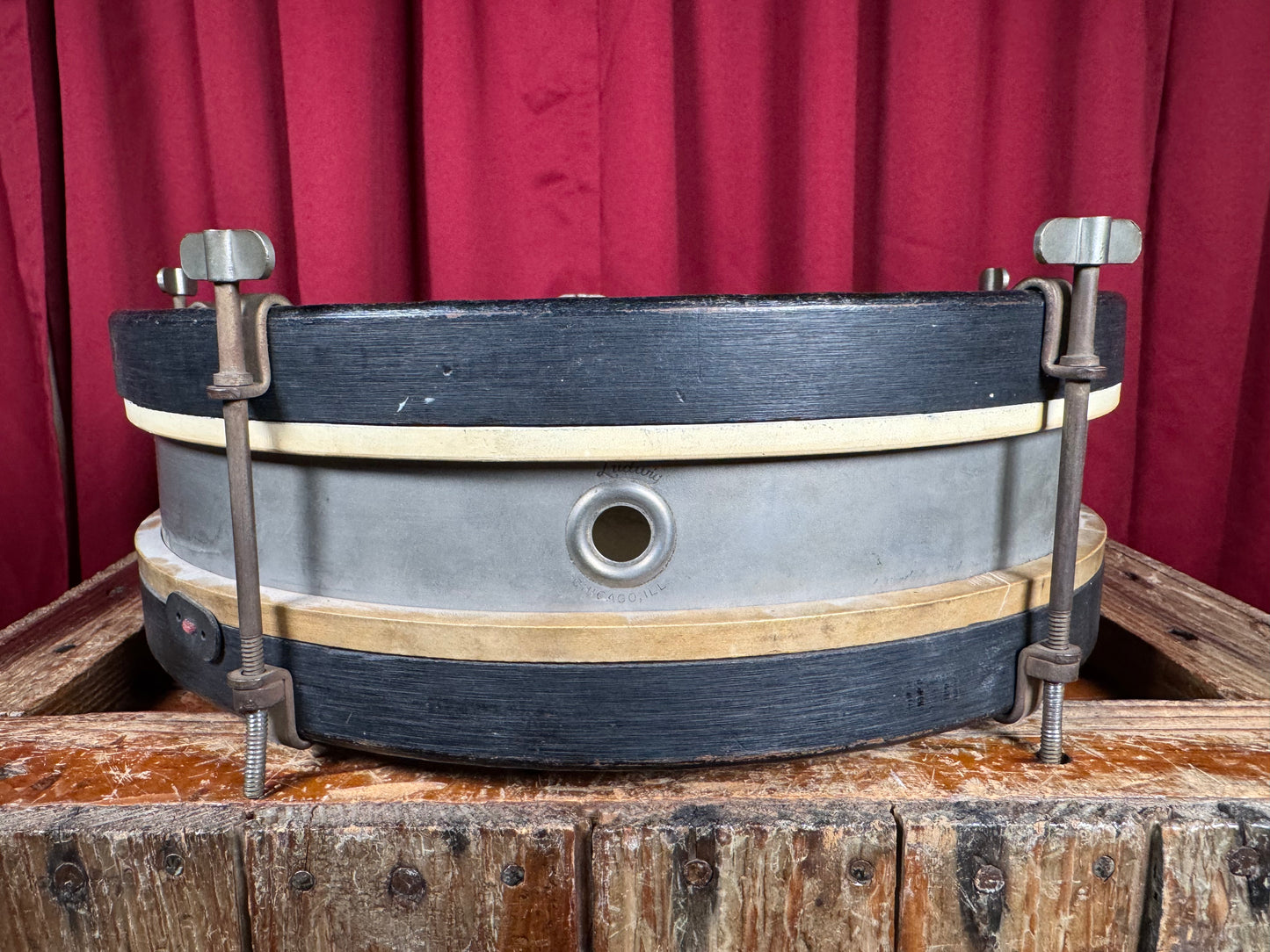 1920s Ludwig 3x12 "Jazz-'Er-Up" Model No. 945 Nickel Plated Snare