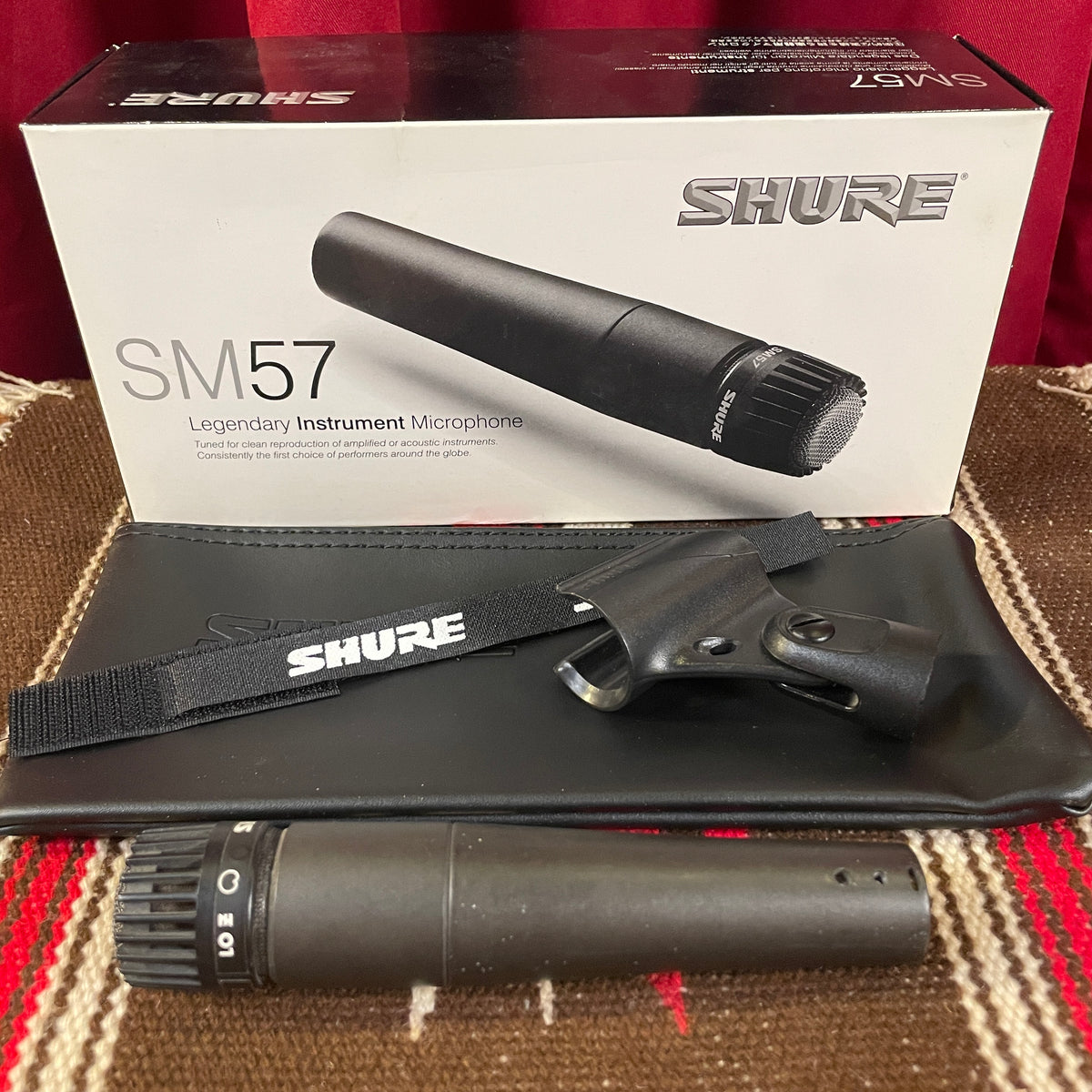 Shure Instrument Shure SM57 Cardioid Dynamic Instrument Microphone – Drugan's Drums ...
