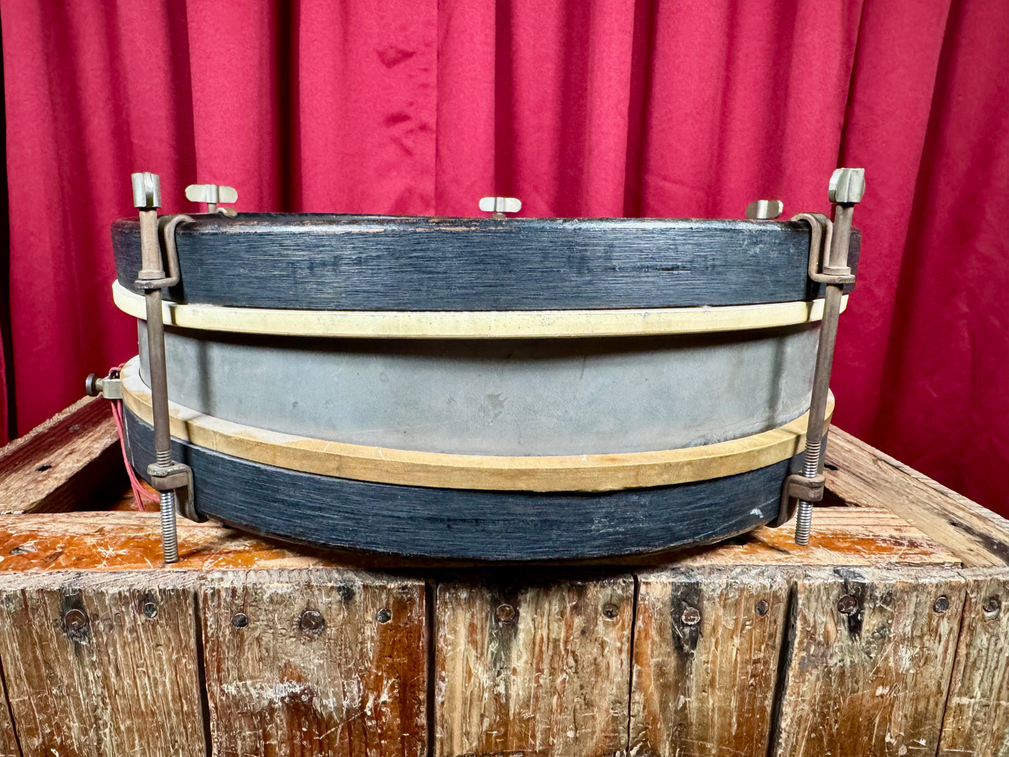 1920s Ludwig 3x12 "Jazz-'Er-Up" Model No. 945 Nickel Plated Snare