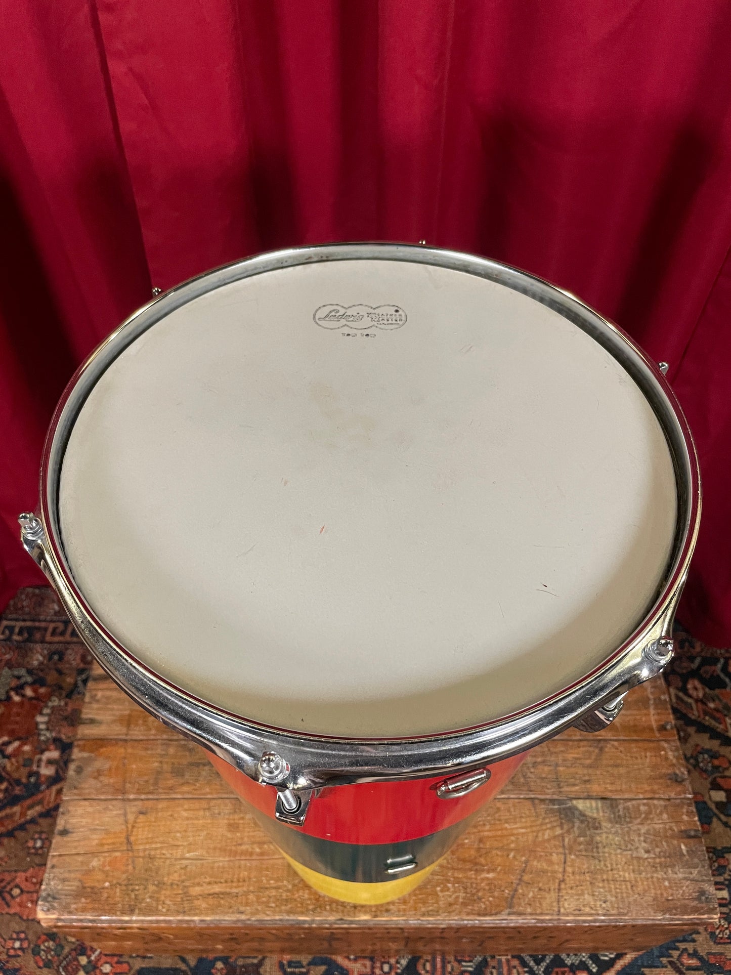 1960s Ludwig 27x12 No. 2371L Shriner Marching Bass Conga Drum
