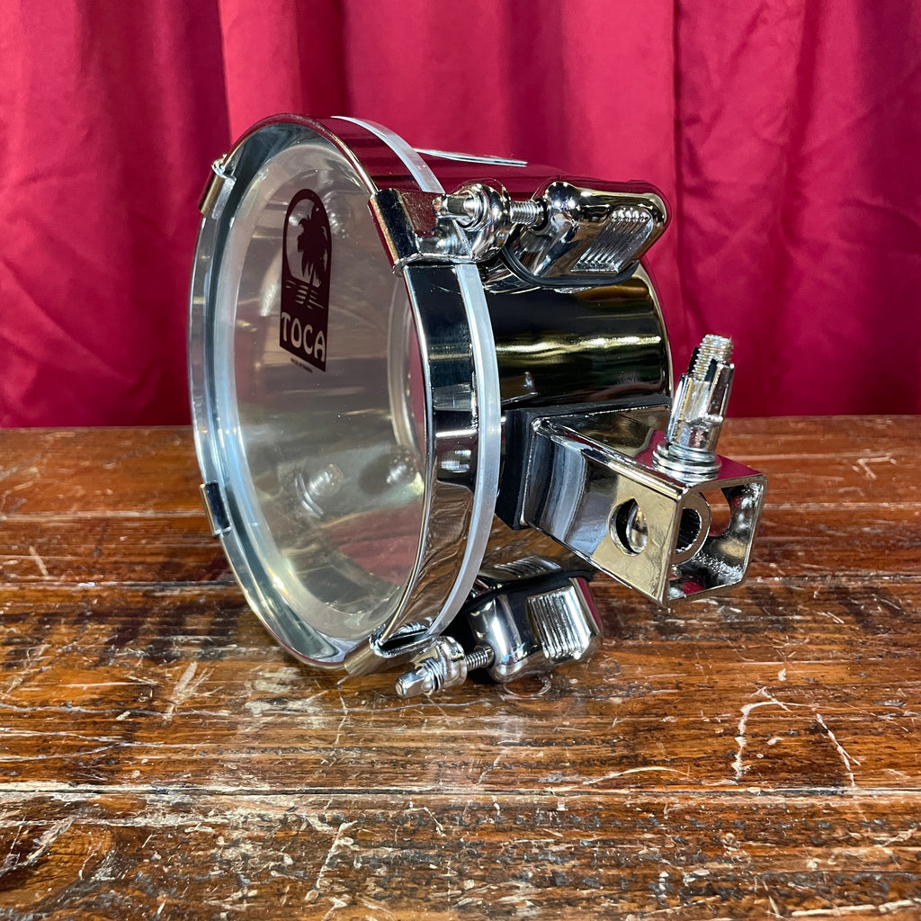 Percussion Latine Mini Timbale Pacific Drums By DW 10 - Acier Chromé Compact Accessoire Batterie Percussion Latine Mini Timbale Pacific Drums By DW 10 - Acier Chromé Compact Accessoire Batterie