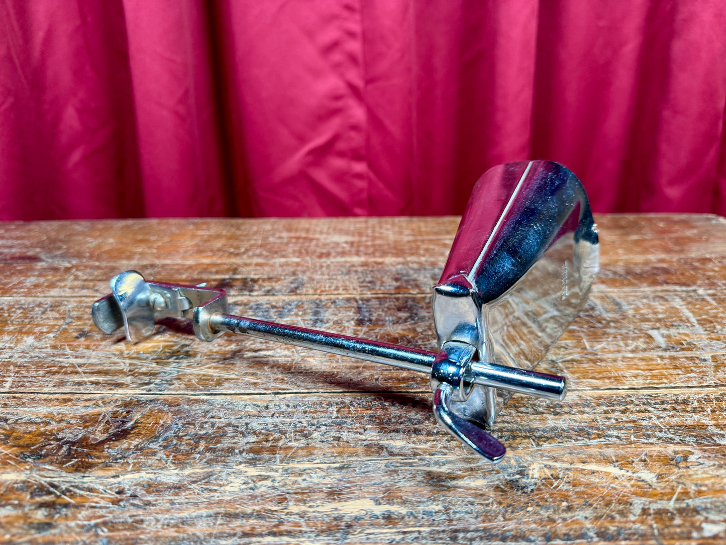 1960s Premier Cow Bell w/ Bass Drum Hoop Mount Holder