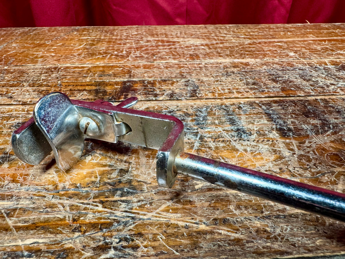 1960s Premier Cow Bell w/ Bass Drum Hoop Mount Holder