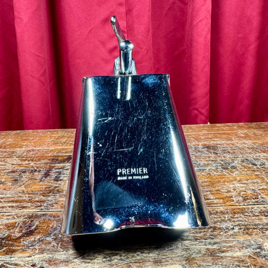 1960s Premier Cow Bell w/ Bass Drum Hoop Mount Holder