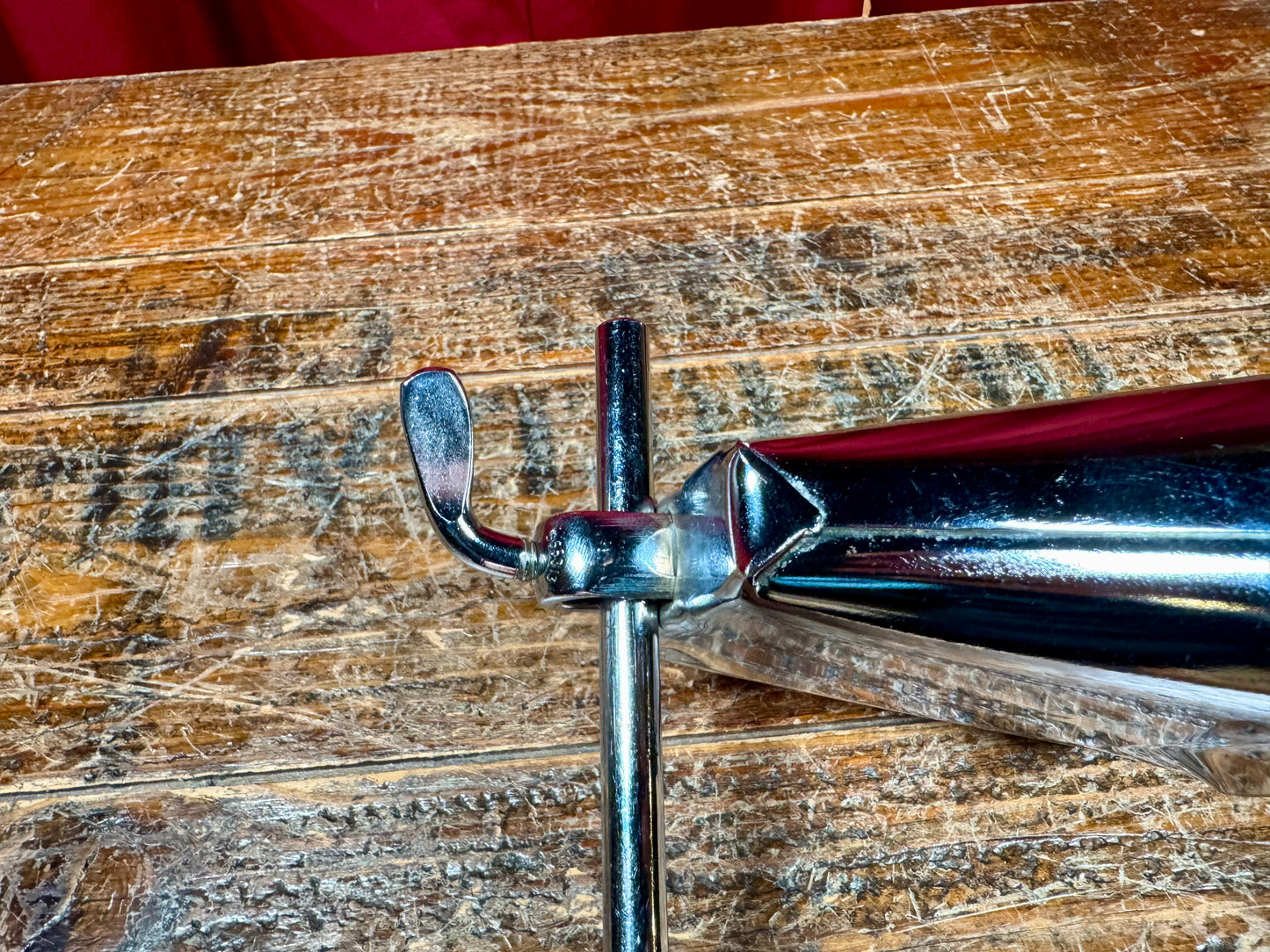 1960s Premier Cow Bell w/ Bass Drum Hoop Mount Holder