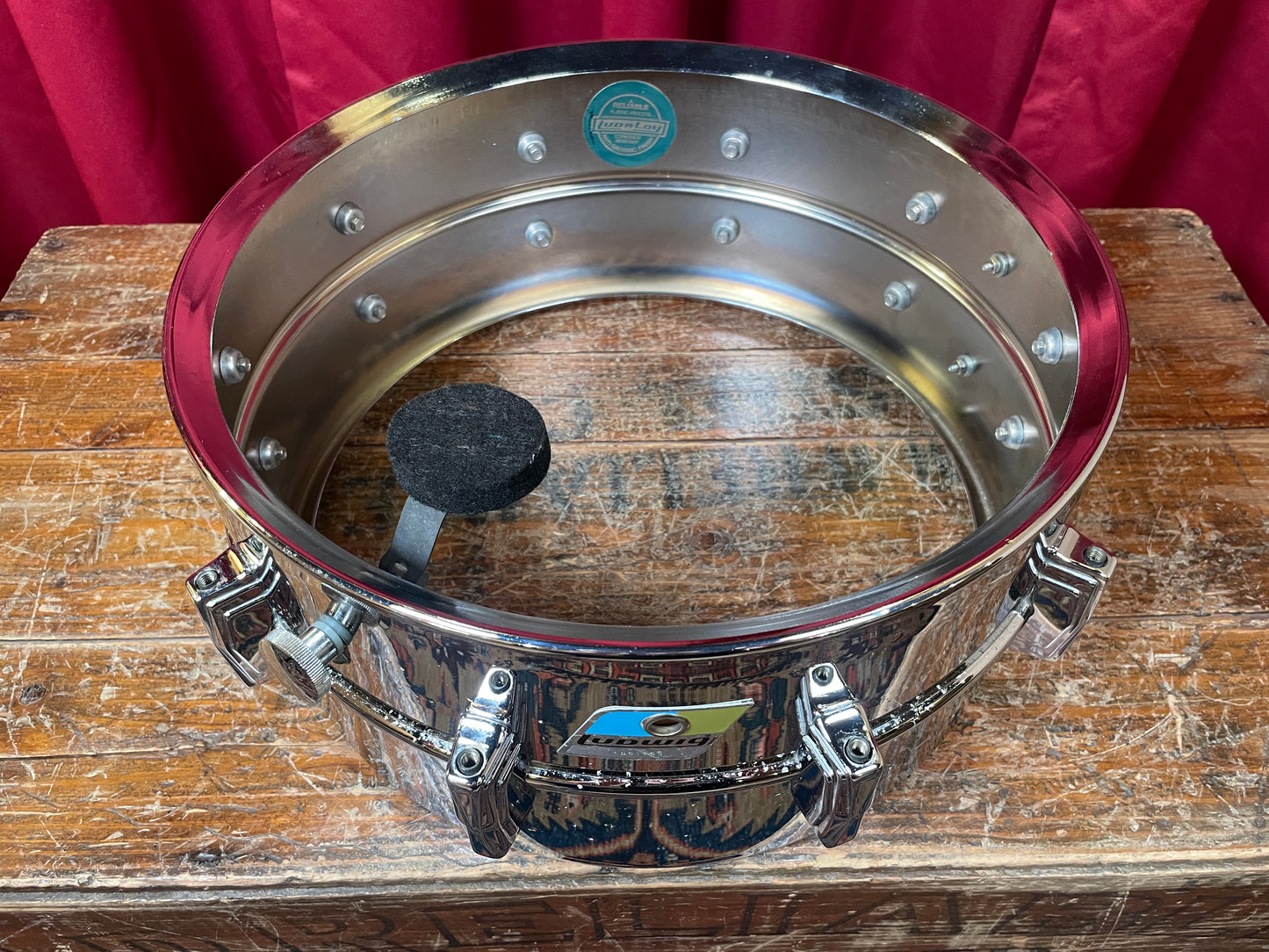 1970s Ludwig LM402 Supraphonic 6.5x14 Snare Drum