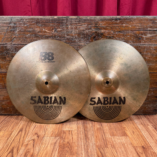 14" Sabian B8 Hi-Hat Cymbal Pair 962g/1134g