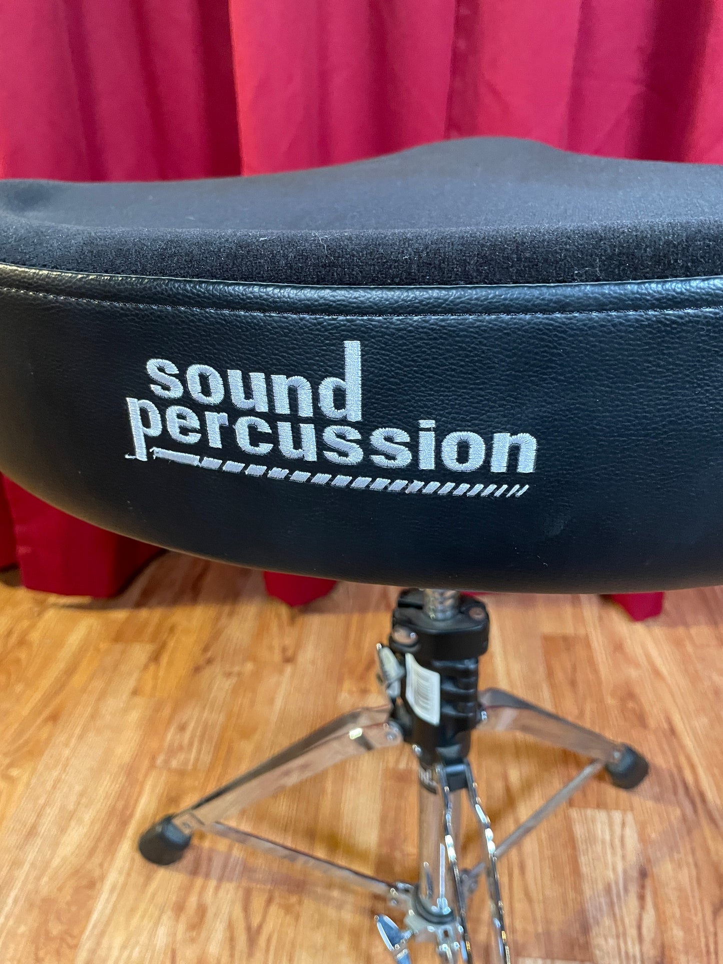 Sound Percussion Saddle Drum Throne w/ Back Rest Motorcycle Seat