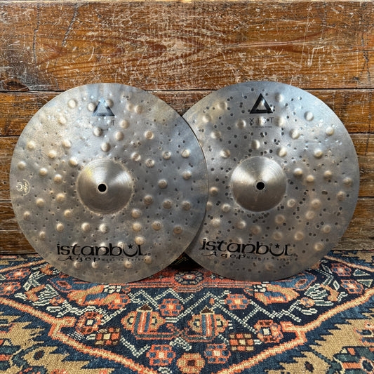 13" Istanbul Agop Xist Dry Dark Hi-Hat Cymbal Pair 492g/890g *Video Demo*