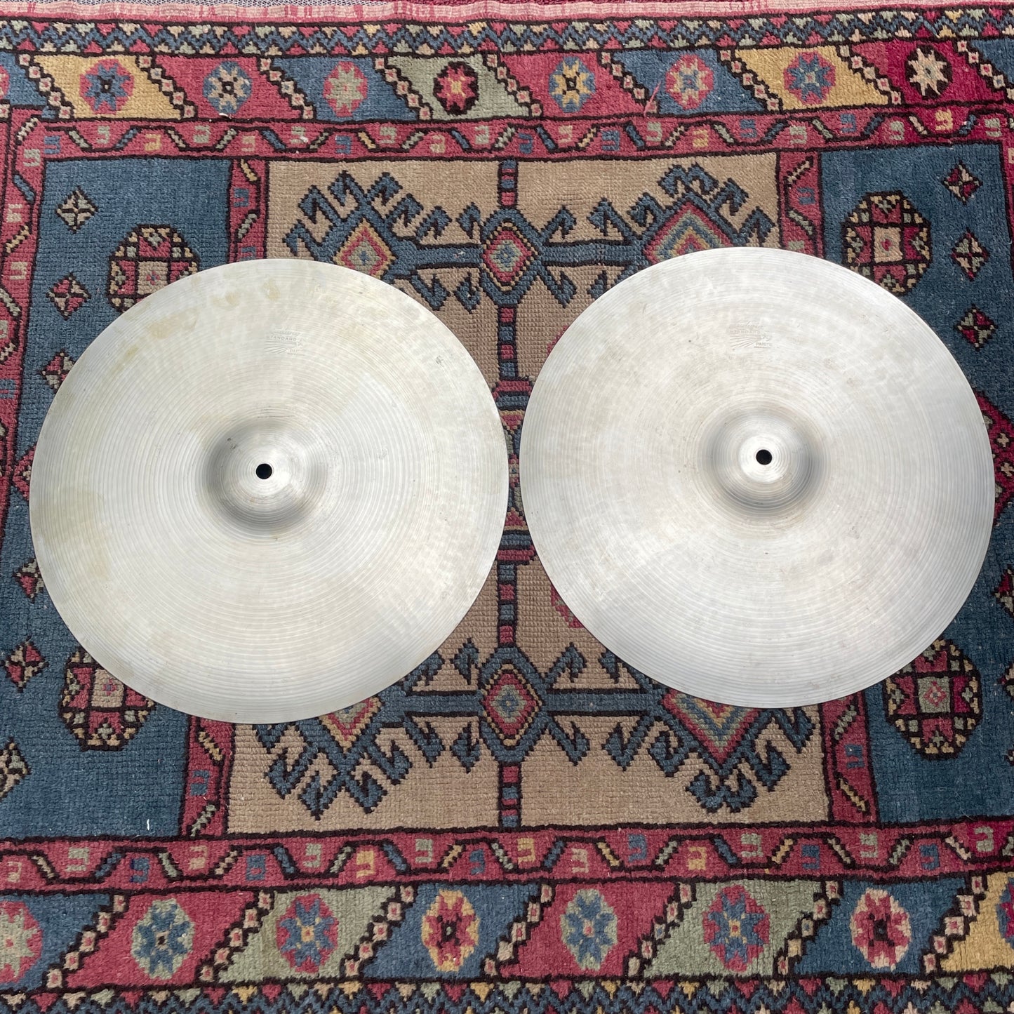 15" Paiste 1960s Ludwig Standard Hi-Hat Cymbal Pair 808g/816g *Video Demo*