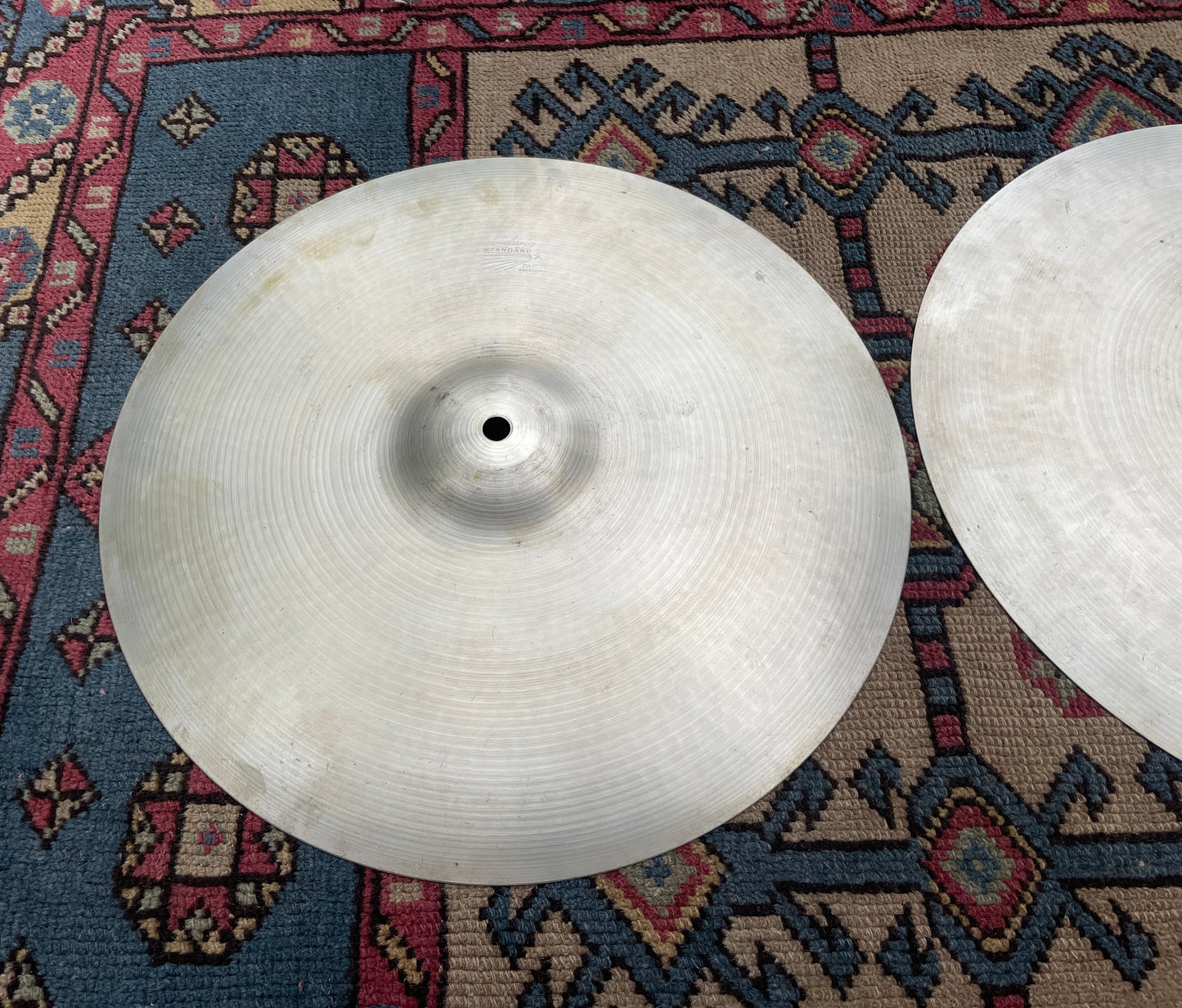 15" Paiste 1960s Ludwig Standard Hi-Hat Cymbal Pair 808g/816g *Video Demo*