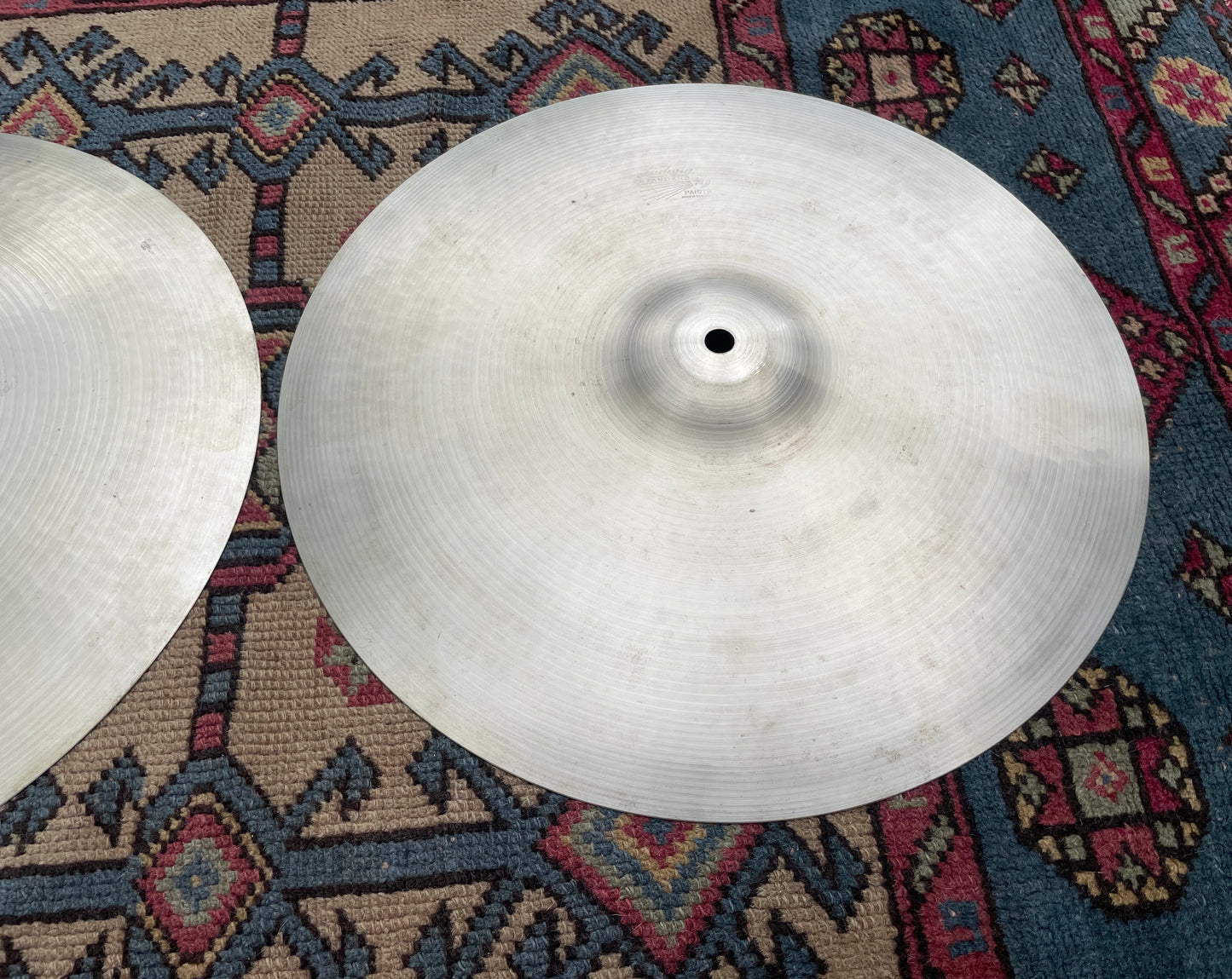 15" Paiste 1960s Ludwig Standard Hi-Hat Cymbal Pair 808g/816g *Video Demo*