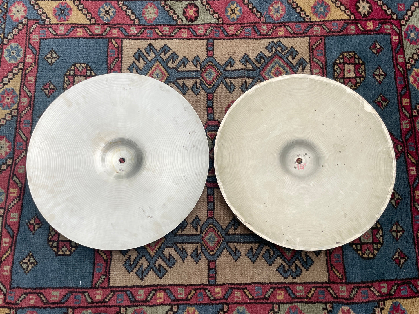 15" Paiste 1960s Ludwig Standard Hi-Hat Cymbal Pair 808g/816g *Video Demo*