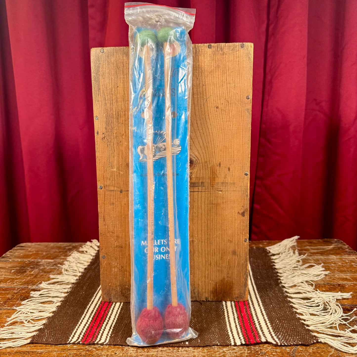 Vintage Mike Balter 14/4 Double-Sided Soft Hard Mallets w/ Original Packaging N.O.S.