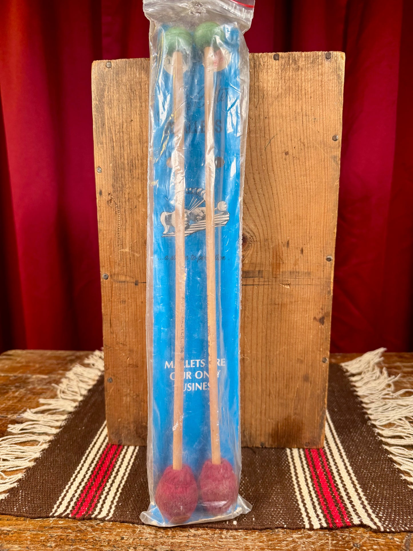 Vintage Mike Balter 14/4 Double-Sided Soft Hard Mallets w/ Original Packaging N.O.S.