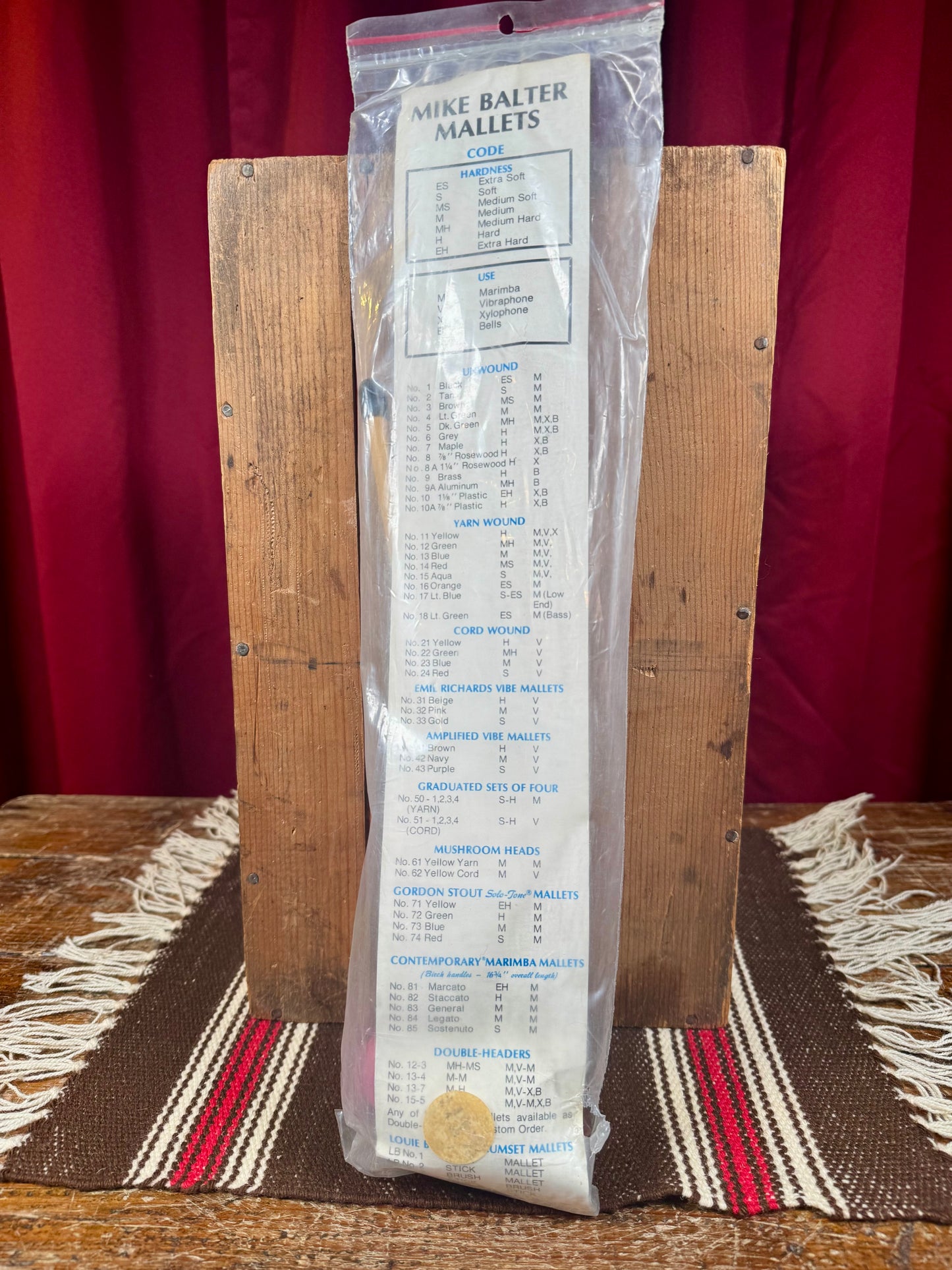 Vintage Mike Balter no32 Medium Mallets w/ Original Packaging N.O.S.