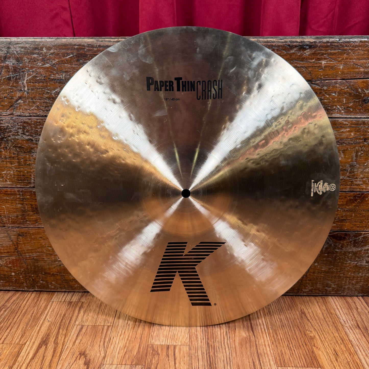 18" Zildjian K Paper Thin Crash Cymbal 1104g *Video Demo*