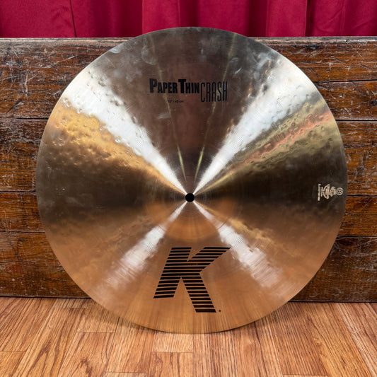 18" Zildjian K Paper Thin Crash Cymbal 1104g *Video Demo*