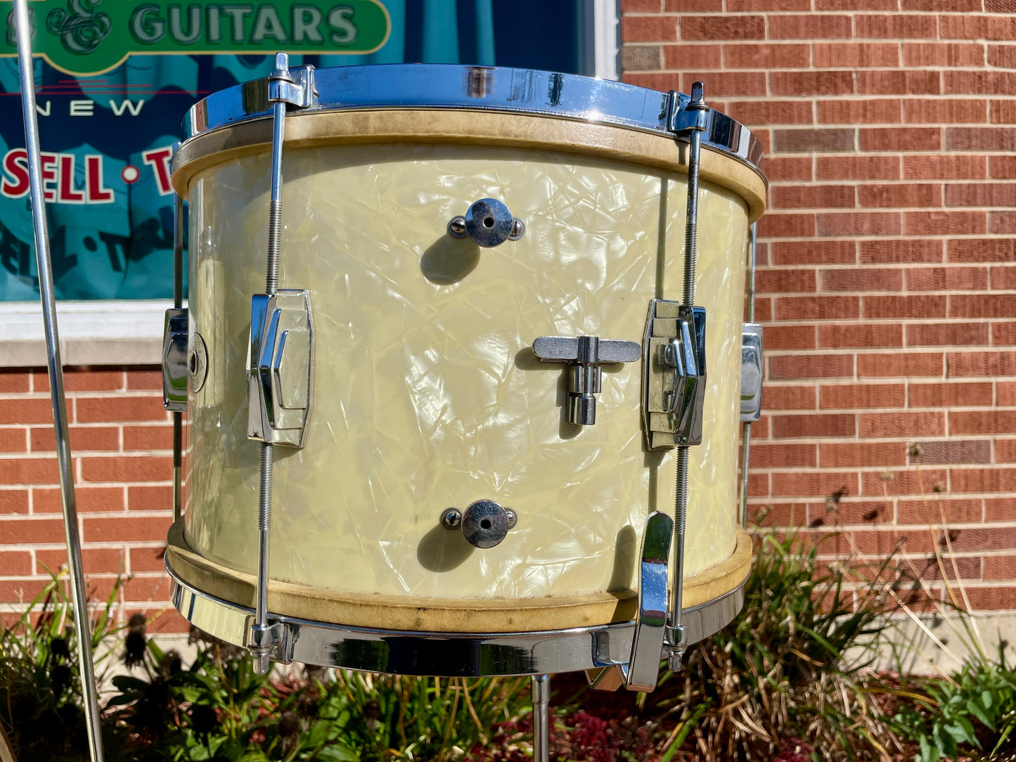 1939 Ludwig Drum Set Avalon Pearl 28/13/16 w/ 8x14 Snare White Marine Pearl