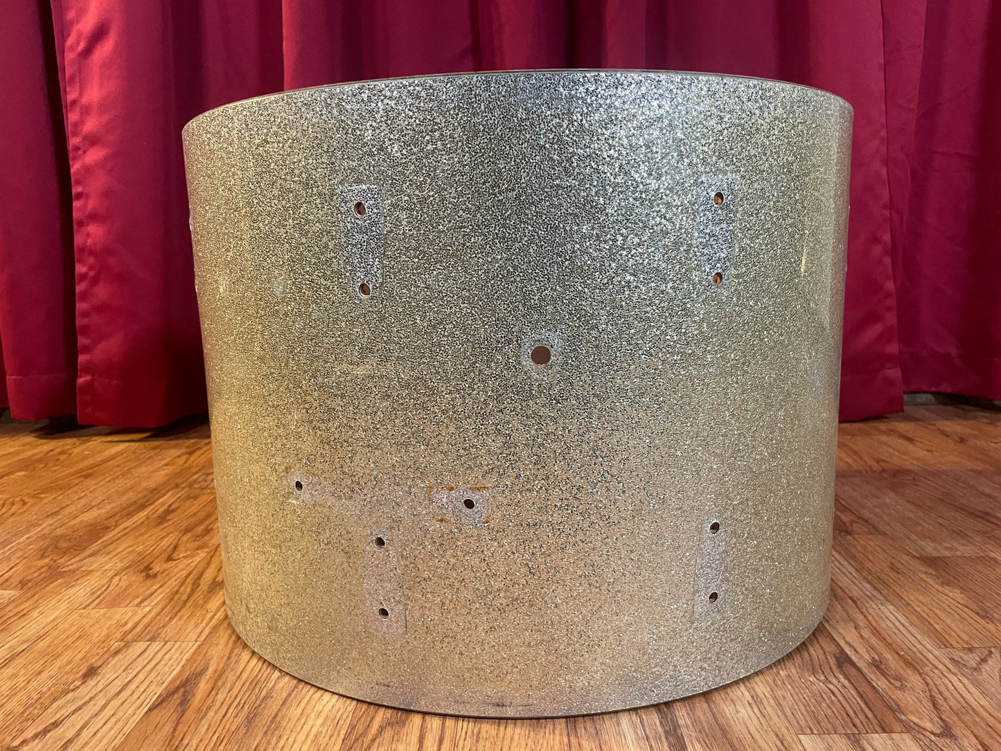 1960s Ludwig 14x20 Classic Bass Drum Shell 3-Ply Silver Sparkle