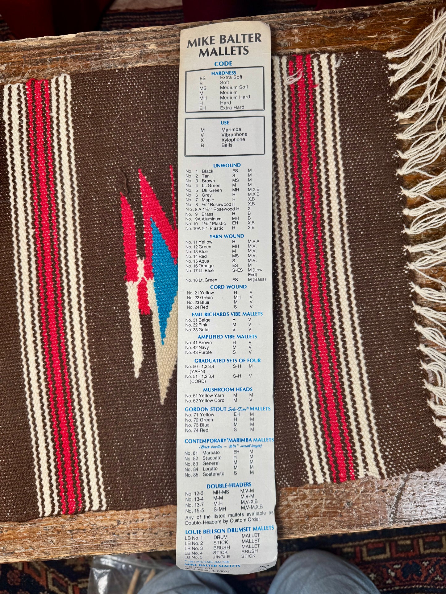 Vintage Mike Balter no84 Legato Mallets w/ Original Packaging N.O.S.